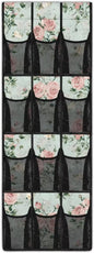 Hanging Storage Bags,Rose Shoe Organizer Door Hanger,Space Saver Hanging Shoe Storage Hanging Bag Waterproof Reusable