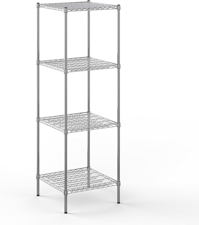 24" Deep x 24" Wide x 74" Height Wire Shelving Kit | 4-Tier | NSF Commercial Storage Rack Unit