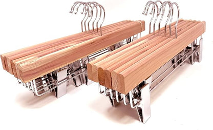 Cedar Elements Luxury Cedar Pant Hangers/Skirt Hangers -12/Box