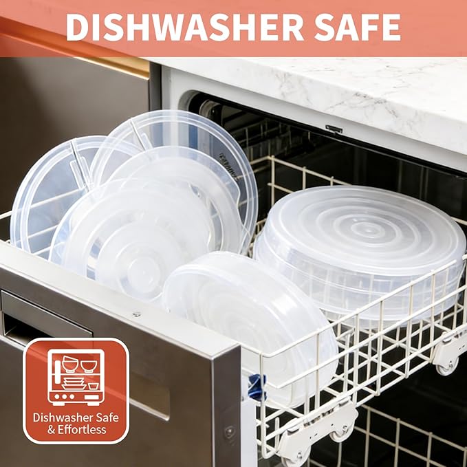 2 Pack 12inch Food Storage Container with Lid and Handle, Reusable 2 Compartments Pizza Slice Storage Container, Round Clear Pie Carrier Leftover Pizza Keeper for Cake Cheesecake Tortilla Pastry