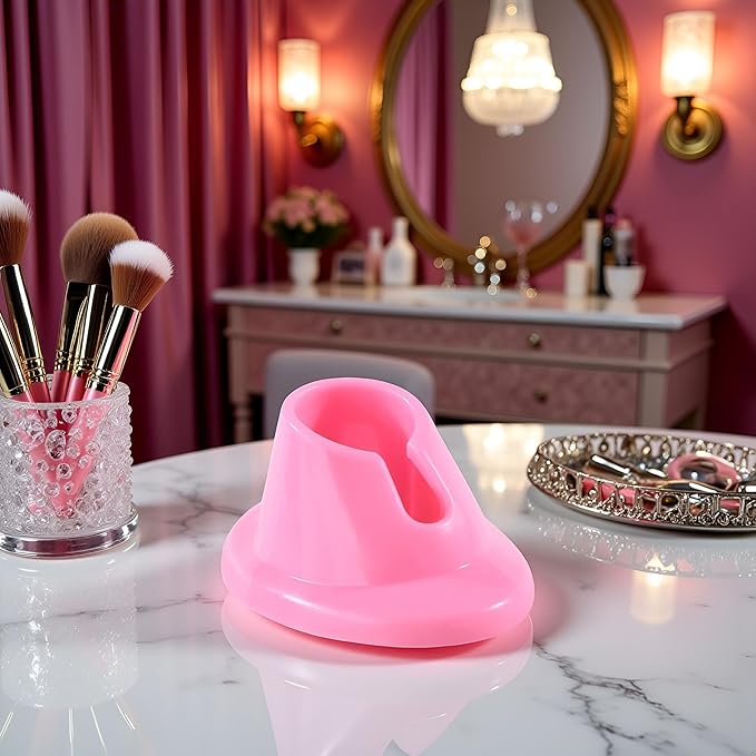 Pink Soft Rubber Nail Polish Bottle Holder Stand Anti-Spill Nail Art Organizer Display Manicure Tools for Nail Art Salon Durable Design Nail Polish, Cosmetic Display Cases, Beauty and Personal Care
