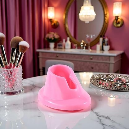 Pink Soft Rubber Nail Polish Bottle Holder Stand Anti-Spill Nail Art Organizer Display Manicure Tools for Nail Art Salon Durable Design Nail Polish, Cosmetic Display Cases, Beauty and Personal Care