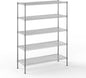 18" Deep x 48" Wide x 64" Height Wire Shelving Kit | 5-Tier | NSF Commercial Storage Rack Unit