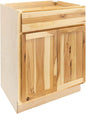 Quicklock RTA (Ready-to-Assemble) | Base Kitchen Cabinets - Shaker Style | Made in America (Rustic Hickory, 33" Wx34.5 Hx24 D Base)