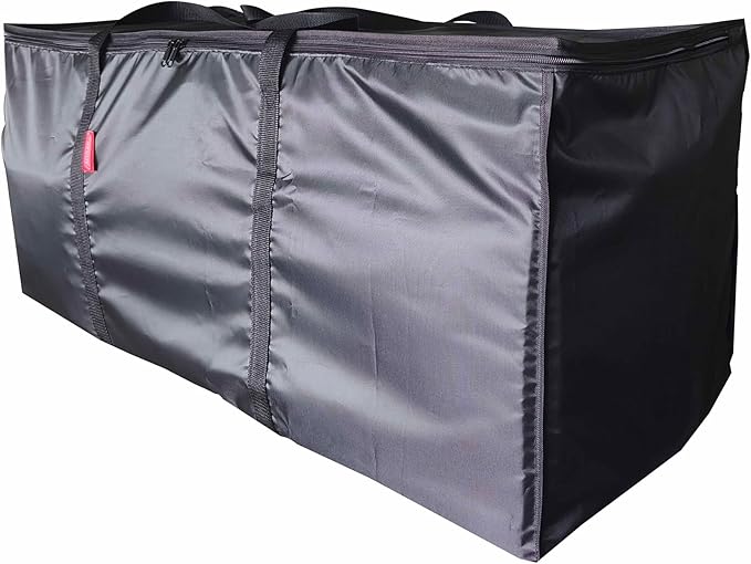 Large Moving Bags 2 Pack Black Heavy Duty Totes For Storage, Wrap Around Handles, Storage Bags for Space Saving