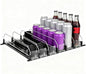 Drink Organizer for Fridge, 18.9x15.0x3.1in Soda Can Dispenser for Refrigerator, 6 Rows Adjustable Automatic Pusher Glide Drink Dispenser for Beer Beverages (Black)