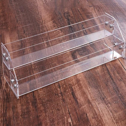 Nail Polish Organizer,2 Tier Clear Acrylic Nail Polish Holder,Trapezoid Nail Polish Display Rack Storage Rack,Storage Display Holder Table Stand,for Nail Polish Essential Oil Makeup