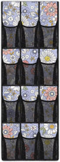 Generic Purple Daisy Door Hanging Shoe Organizer Elastic Over The Door Organizer Bedroom Space Saving Hanging Closet Organizer for Entrances College Dorm Apartments Storage Organizer