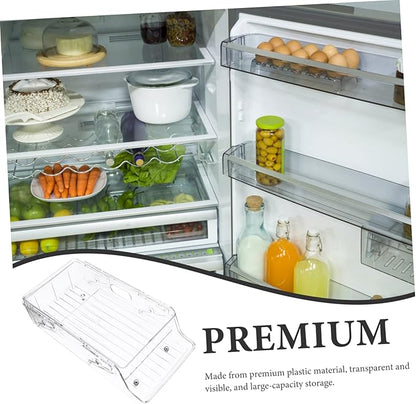 Alipis Refrigerator Organizer Bin Double Layer Rolling Beverage Can Dispenser for Soda Beer Groceries Space Saving Drink Storage Design
