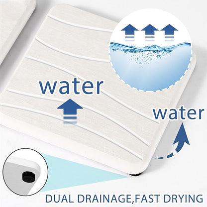 3PCS Water Absorbing Stone Tray, Fast Drying Stone Sink Tray, Stones Soap Trays, Water Absorbent Diatomite Trays, Diatomite Coasters for Kitchen Sink Bathroom Counter, Hand Soap Dish & Holders
