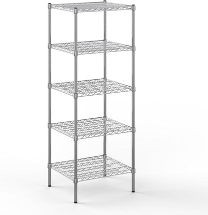 21" Deep x 24" Wide x 64" Height Wire Shelving Kit | 5-Tier | NSF Commercial Storage Rack Unit