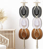 Hat Organizer Bohemian Hat Wall Hanging Wooden Hat Hooks Boho Hat Hangers for Wall Hanging Hat Display Hand Weaving Hat Rack Decorative Cap Holder for Wide Brim and Fedoras Baseball Caps (2 Pieces)