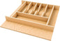Rev-A-Shelf Natural Maple Right Size Utensil Insert Home Storage Kitchen Organizer 7 Compartment Drawer Accessory, 19 1/4" x 19 1/2", 4WCT-24SH-1