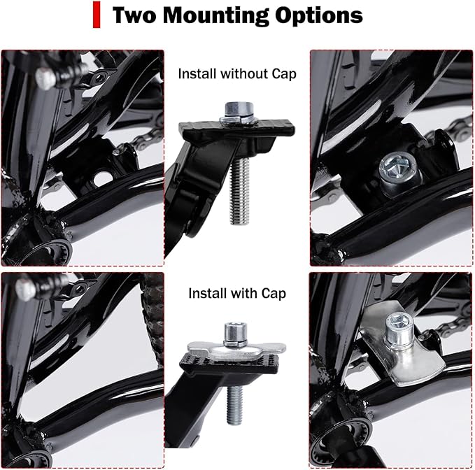 Cyfie Bike Kickstand, Center Mount Bicycle Kick Stand for Adult Bike 22 24 26 inch Wheel, Universal Adjustable Kickstands for 22" - 26" Adult Mountain Road Bike
