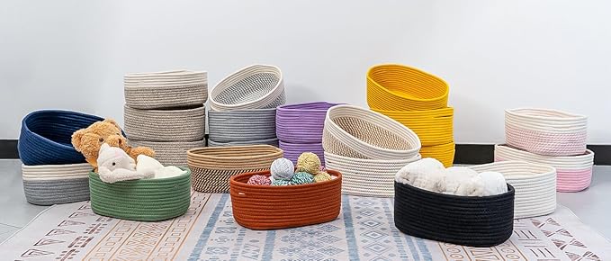CubesLand Toys Closet Storage Organizer Baskets Bins for Cube Ogranizer/Shelving,Woven Basket for Organizing,Decor Basket for Living Room,Bedroom,Perfect for Pet Toy&Food Storage,2pack Brick Red