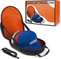 Travel Hat Case for Baseball Caps, Hardshell Hat Case with Carrying Handle and Adjustable Shoulder Strap, Baseball Cap Hat Holder for 6 Hat Capacity,Travel Accessories for Men with Gifted Box