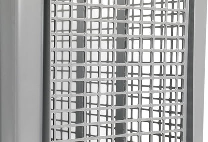 Hudson Exchange 12 x 16 x 8" Mesh Straight Wall Handled Storage Container Tote, Gray