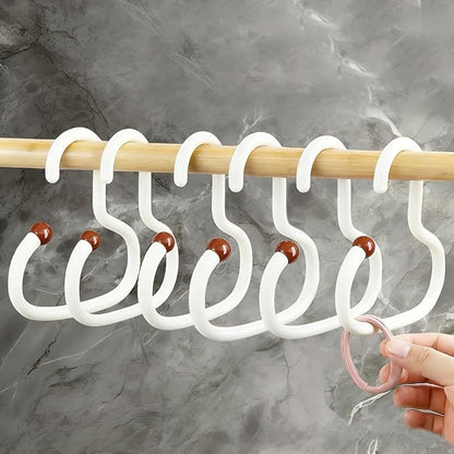 6PCS Bra Hanger for Thick Plastic Closet, Tank Top Organizer 6 Heart Hooks Capacity Space Saving Hanger Closet Organizers and Storage for Tank Top, Hats, Scarf etc. (White Heart,6)