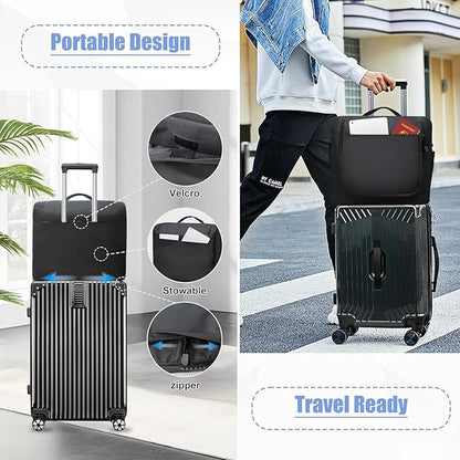 Large Hat Bag for Baseball Caps, Portable Hat Organizer Carrier for Travel, Hat Storage Box Holder for 24 Snapback Caps, Baseball Cap Traveling Case for Men, Black, and Gift Hat Hooks