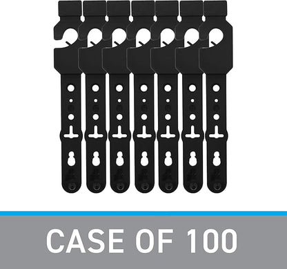 SSWBasics Black Plastic Belt Hangers - Pack of 100