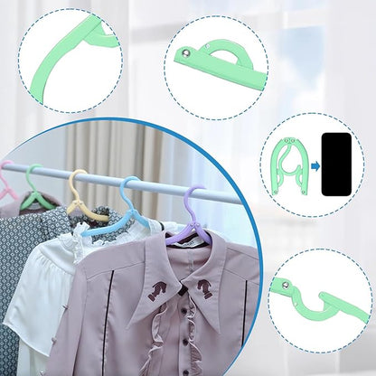 10 Pcs Travel Hangers Cruise Ship Essentials Accessories Portable Folding Clothes Hanger Foldable Drying Rack