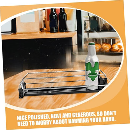 Sosoport 2pcs Automatic Can Organizer for Fridge Smooth Finish Drinks Dispenser with Stable Structure Easy to Install Soda Can Storage for Refrigerator Beverage Organization