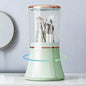Makeup Brush Holder with Lid Cosmetic Tools Organizer 360 Rotating Waterproof Dustproof Make Up Brushes Storage for Vanity Bathroom Countertop