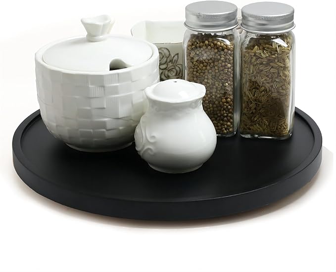 12-inch Lazy Susan Organizers, ACIAZAAZ Lazy Susan Turntable for Cabinet, Kitchen Turntable Storage for Table, Countertop, Pantry