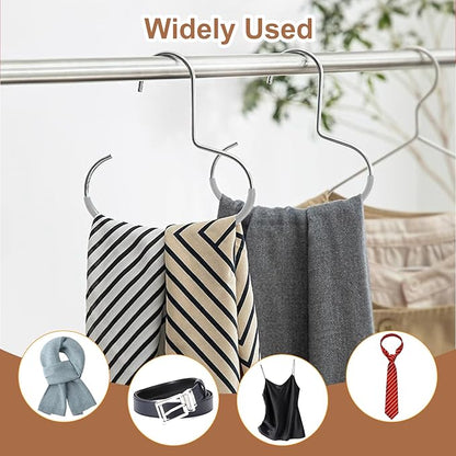 6 Pcs Hat Organizer for Baseball Caps, Heavy-Duty Metal Closet Cap Rack Holder for Space-Saving, Cap Organizer for Baseball Caps, Beanies, Belts, Purses (Gray)