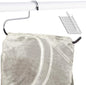 Blanket Hangers (12 Pack) - Stainless Steel Quilt Hangers with Vinyl Non-Slip Coating - Holds Up to 40 Lbs - Heavy Duty for Closet Storage, Comforters, Bedding, Towels, Rugs - Stock Your Home