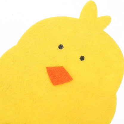 8 Pcs Easter Chick Cutlery Holders, 4 Assorted Colors Felt Tableware Pockets, Cute Chick Eggshell Silverware Pouches for Spring Party Table Decorations, Easter Brunch & Outdoor Picnic Decor