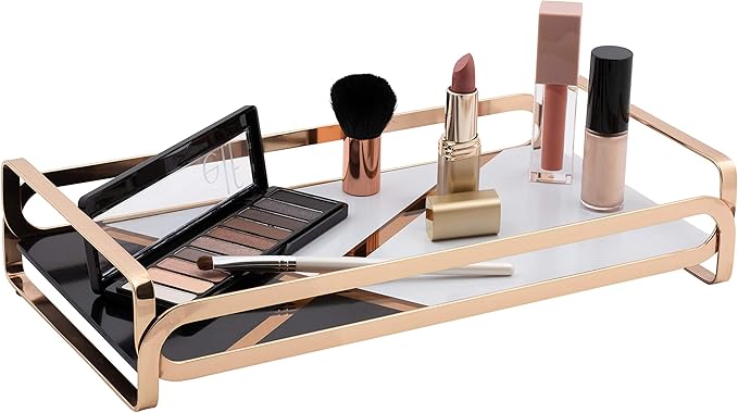 Home Details Gold Color Block Vanity Tray (27178-GOLD)