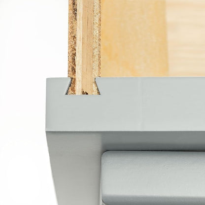 Quicklock RTA (Ready-to-Assemble) | Base Kitchen Cabinets - Shaker Style | Made in America (Magnetic Gray, 21" Wx34.5 Hx24 D Base)