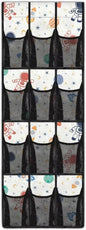 12-Pocket Storage Hanging Bag Behind the Door, Over the Door Organizer for Shoes Toys and Bathroom Essentials, Fabric Door Organizer for Bedroom Closet Dorm, Astronaut Rocket Planet