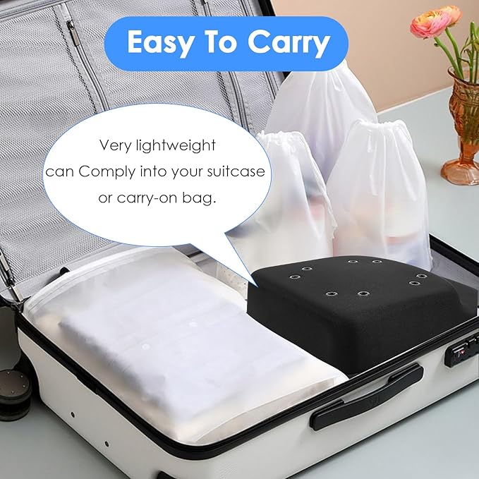 2 Pcs Hard Travel Hat Cases, Hat Box Organizer Holder with Handle & Shoulder Strap, Portable Baseball Cap Organizer for Home Traveling Use, Protect up to 15 Hats
