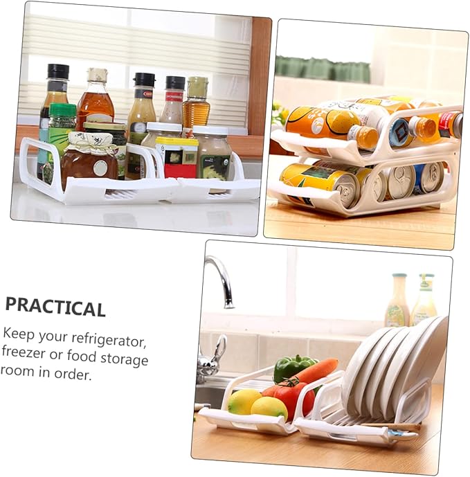 DOITOOL Kitchen Organizers and Storage Soda Storage for Refrigerator Drink Organizer
