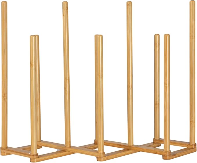 Bamboo 5 Pair Accordian Boot Rack, Natural