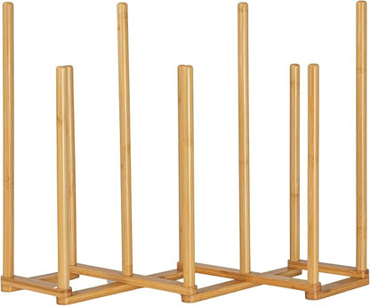 Bamboo 5 Pair Accordian Boot Rack, Natural