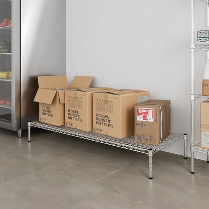 24" Deep x 60" Wide x 8" Height Wire Shelving Kit | 1-Tier | NSF Commercial Storage Rack Unit