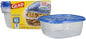 Glad GladWare XL Square Food Storage Containers with Lock Tight Lids, BPA-Free Family Size Plastic Containers for Leftovers, Meal Prep, and Freezer Storage, Dishwasher Safe, 104 Oz, 3 Count