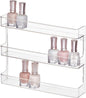 iDesign Hanging Nail Polish & Cosmetics Organizer, The Clarity Collection – 8.78" x 2.02" x 11.07", Clear