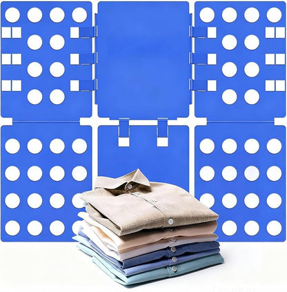 Sealegend V1 Shirt Folding Board t Shirts Clothes Folder for Adults Durable PP Plastic Easy and Fun Laundry folders Effortless Folding Helper for Space-Saving Storage, Blue
