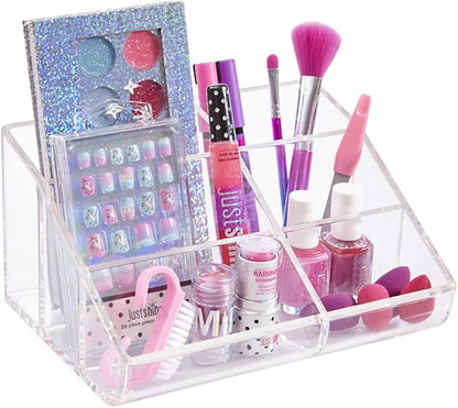 MEKBOK Makeup Organizer - Organize Cosmetics and Beauty Supplies - Acrylic Bathroom Organizers - Clear Plastic Storage Bins For Vanity