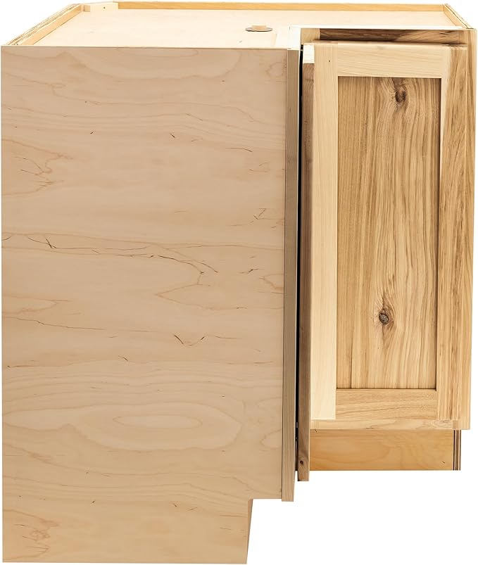 Quicklock RTA (Ready-to-Assemble) | Base Kitchen Cabinets - Shaker Style | Made in America (Rustic Hickory, 18" D x 30" W x 34.5" H Lazy Susan)