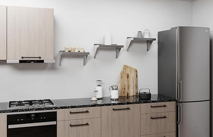 AmGood 10" X 16" Stainless Steel Wall Shelf | Metal Shelving | Garage, Laundry, Storage, Utility Room | Restaurant, Commercial Kitchen | NSF