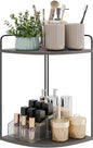 Forest Angle Bathroom Counter Organizer,Countertop Organizer,Vanity Organizers,Bathroom Storage,Bathroom Sink Caddy,Counter Shelf,Corner Counter,Corner Shelves(Black-Grey)