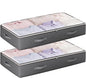 90L Under Bed Storage Containers, Underbed Toy Organizers and Clothing Storage Bags, Closet Storage Bins with Clear Lids for Bed Sheets Blanket Clothes Comforter Bedding Bedroom Dorm, 2 Pack
