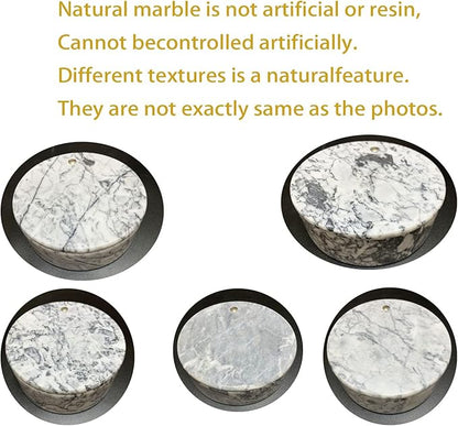 Marble Salt Box, Salt Cellar with Swivel Top and Dual Compartment, Elegant Marble Salt Box Storage Keeper for Condiments, Seasoning, Pepper.