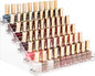 Benbilry 6 Tiers Acrylic Nail Polish Organizer 72 Bottles Essential Oil Stand Clear Holder Sunglasses Eyeglasses Display Makeup Organizer(6 Tiers)