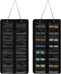 Sunglasses Organizer Storage - 16 Slots Glasses Storage Wall Pocket Display Hanging on Door, Eyewear Display, Dust-Proof (Black, Dust-Proof)